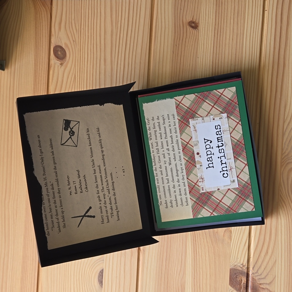 Handmade Harry Potter Themed Boxed Christmas Cards
